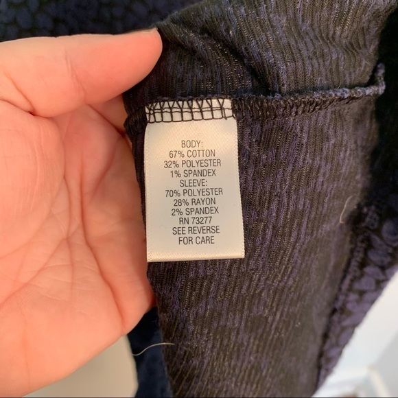 Apt. 9 Sweater Dress Navy Black Giraffe Print - Picture 10 of 10